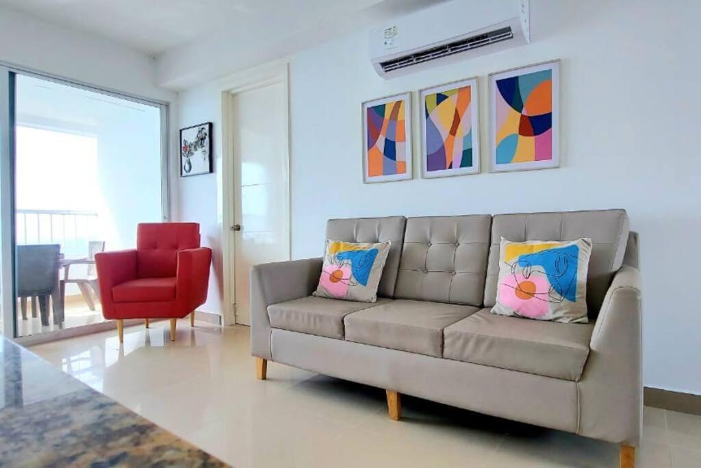 Hermoso apartamento vista al mar. Edf Palmetto 1 . Cartagena Esterno foto